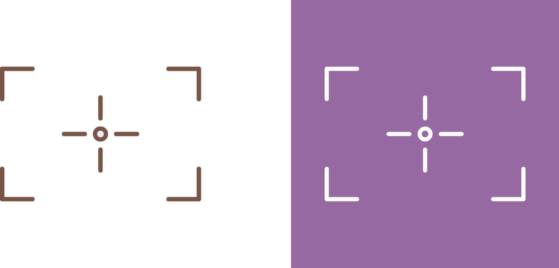 Unique Focus Icon Design vector