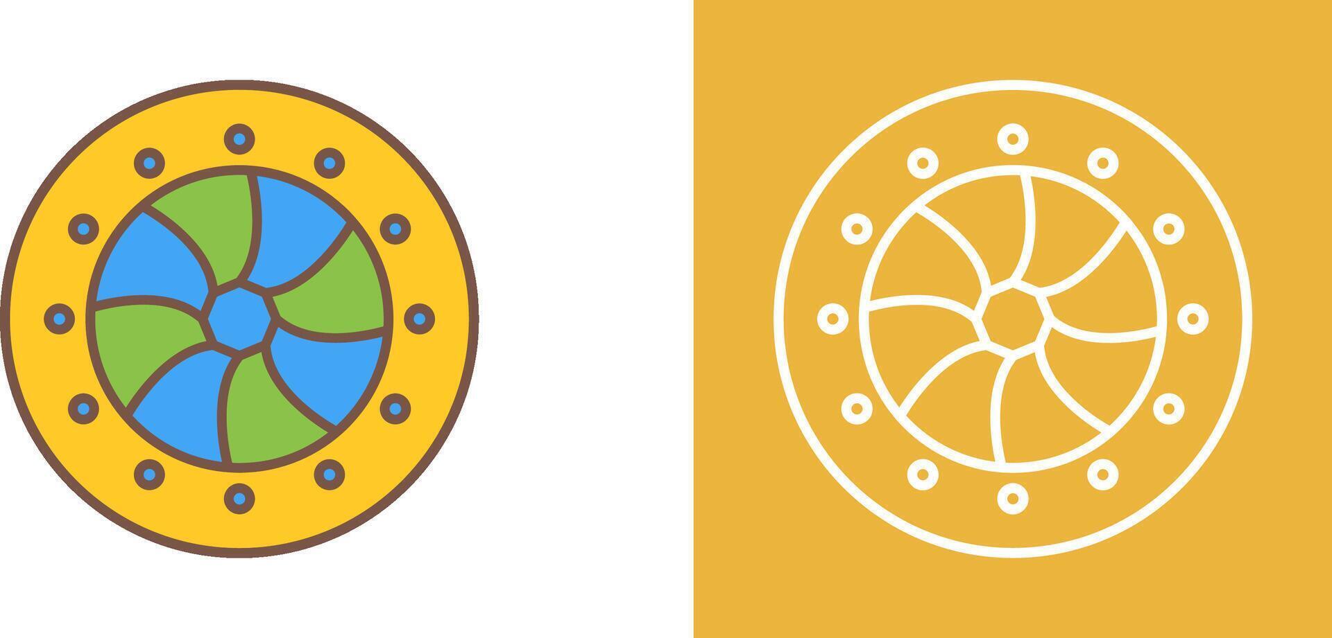Unique Optical Diaphram Icon Design vector
