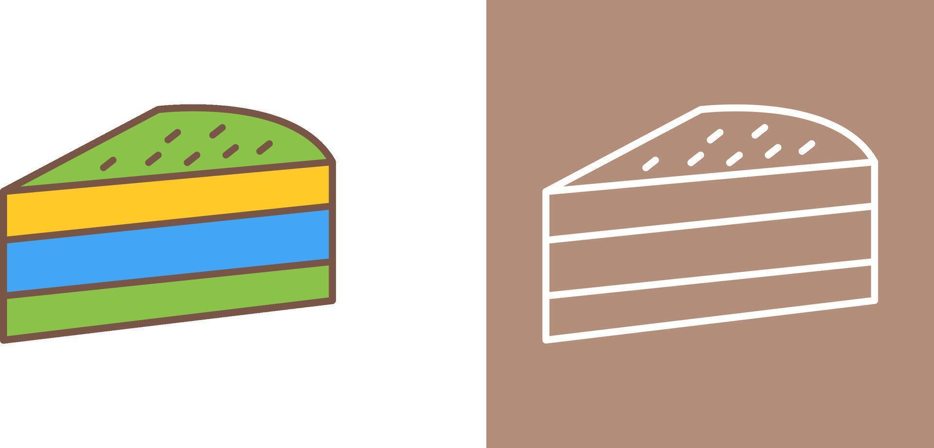 Cake Slice Icon Design vector