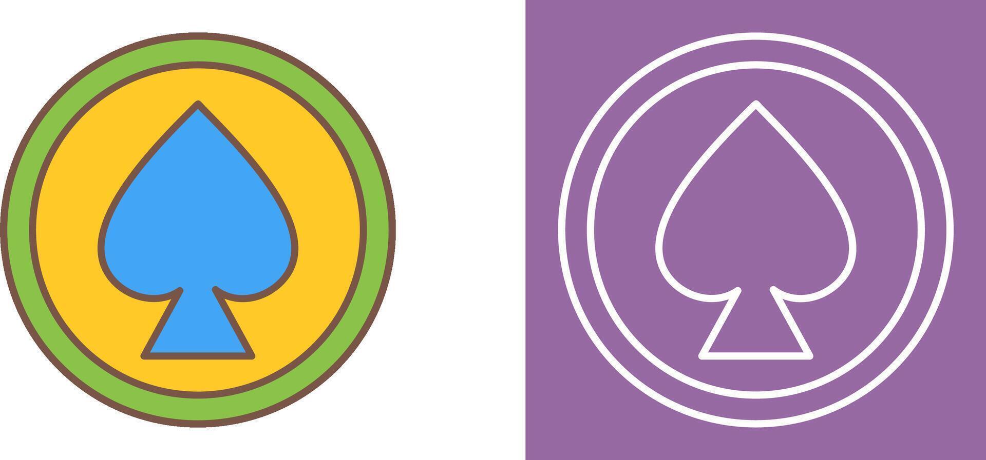 Unique Spade Icon Design vector