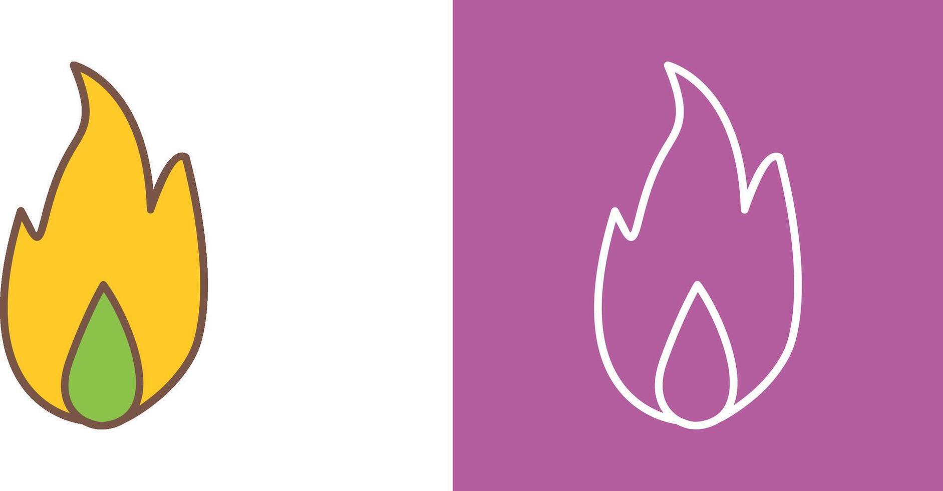 Unique Fire Icon Design vector