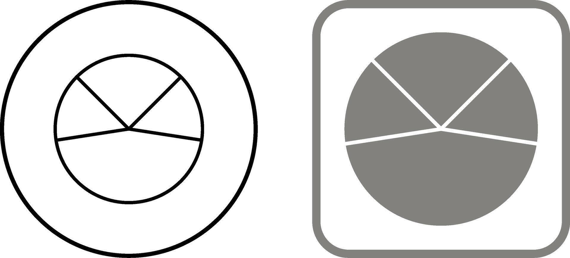Pie Chart Analysis Icon Design vector
