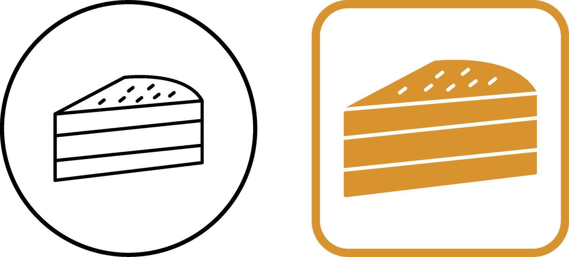 Cake Slice Icon Design vector