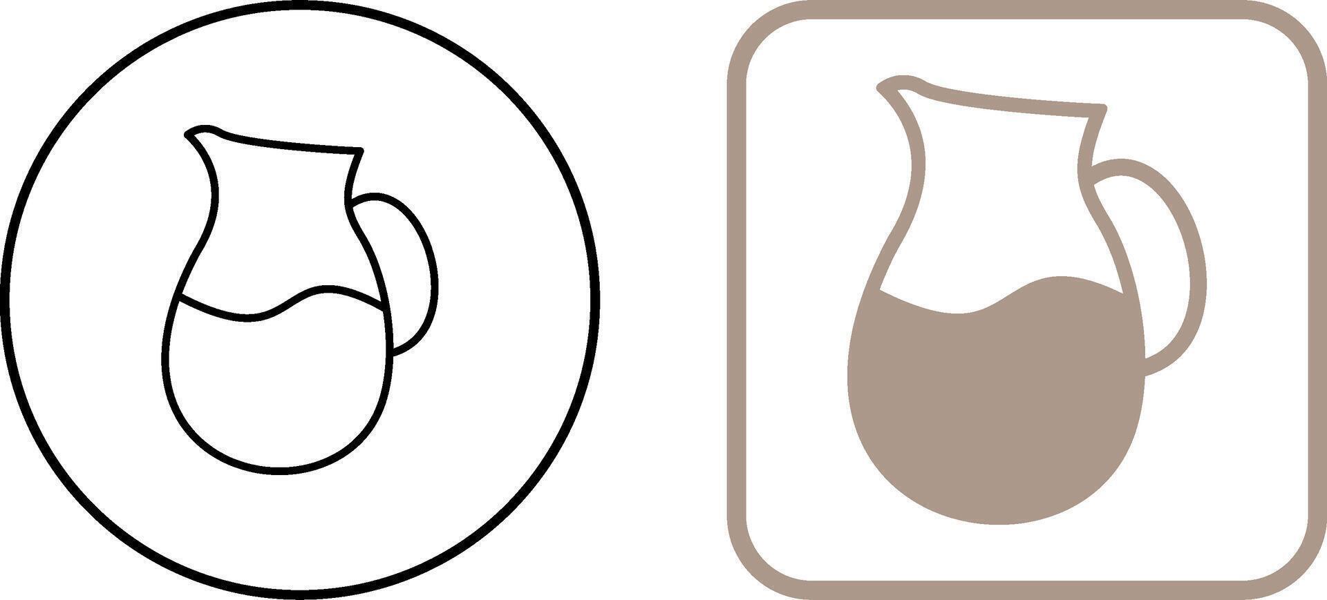 Milk Jug Icon Design vector