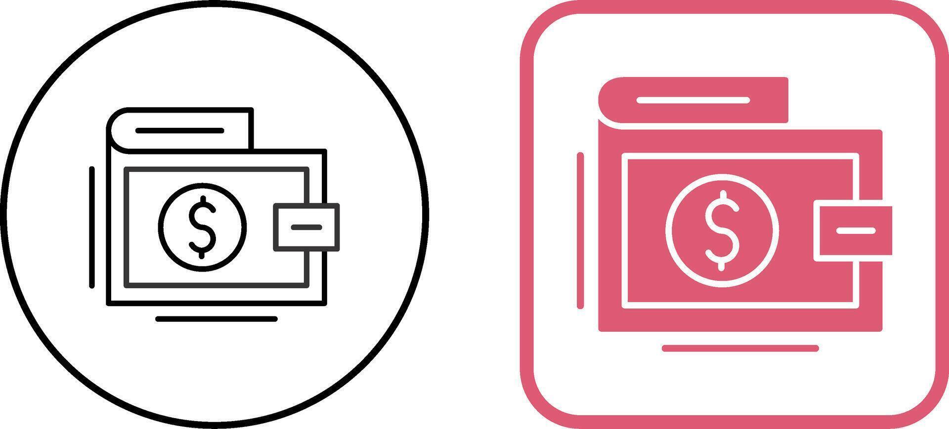 Wallet Icon Design vector