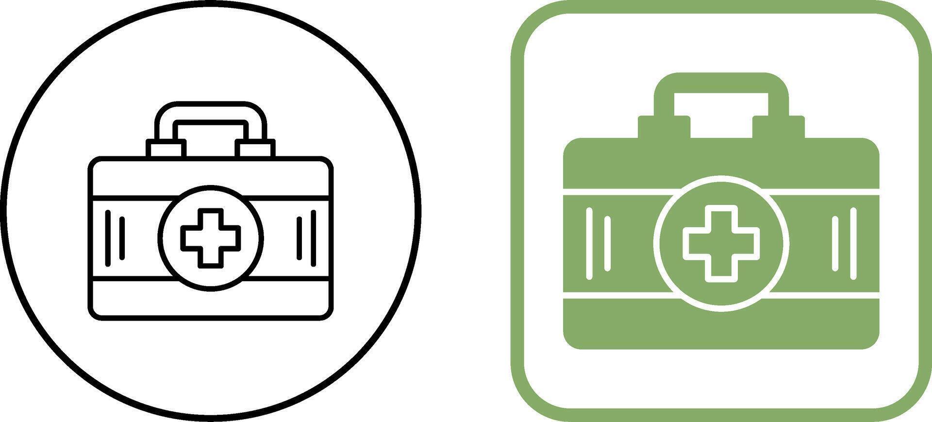 First Aid Kit Icon Design vector