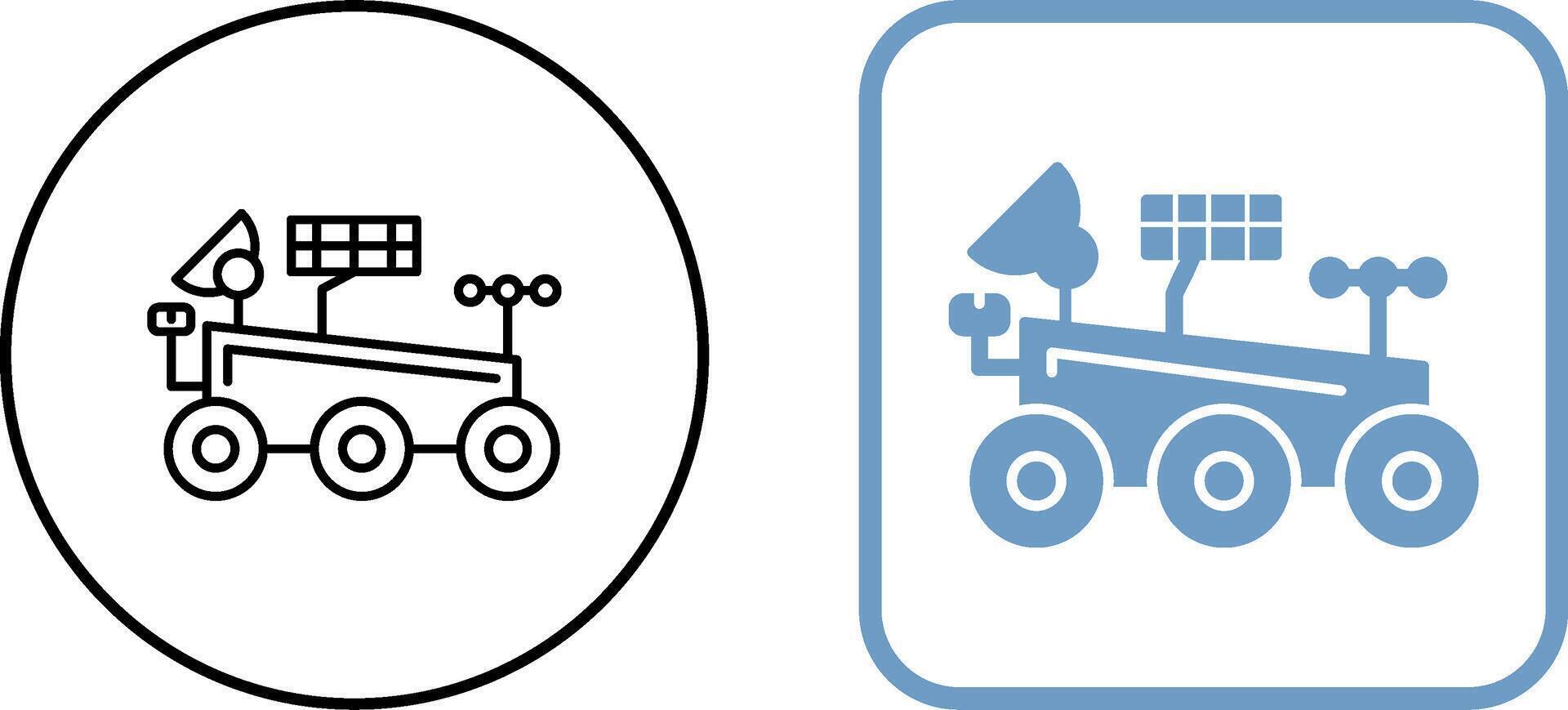 Mars Rover Icon Design vector