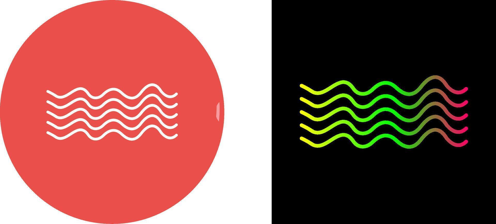 Magnetic Waves Icon Design vector