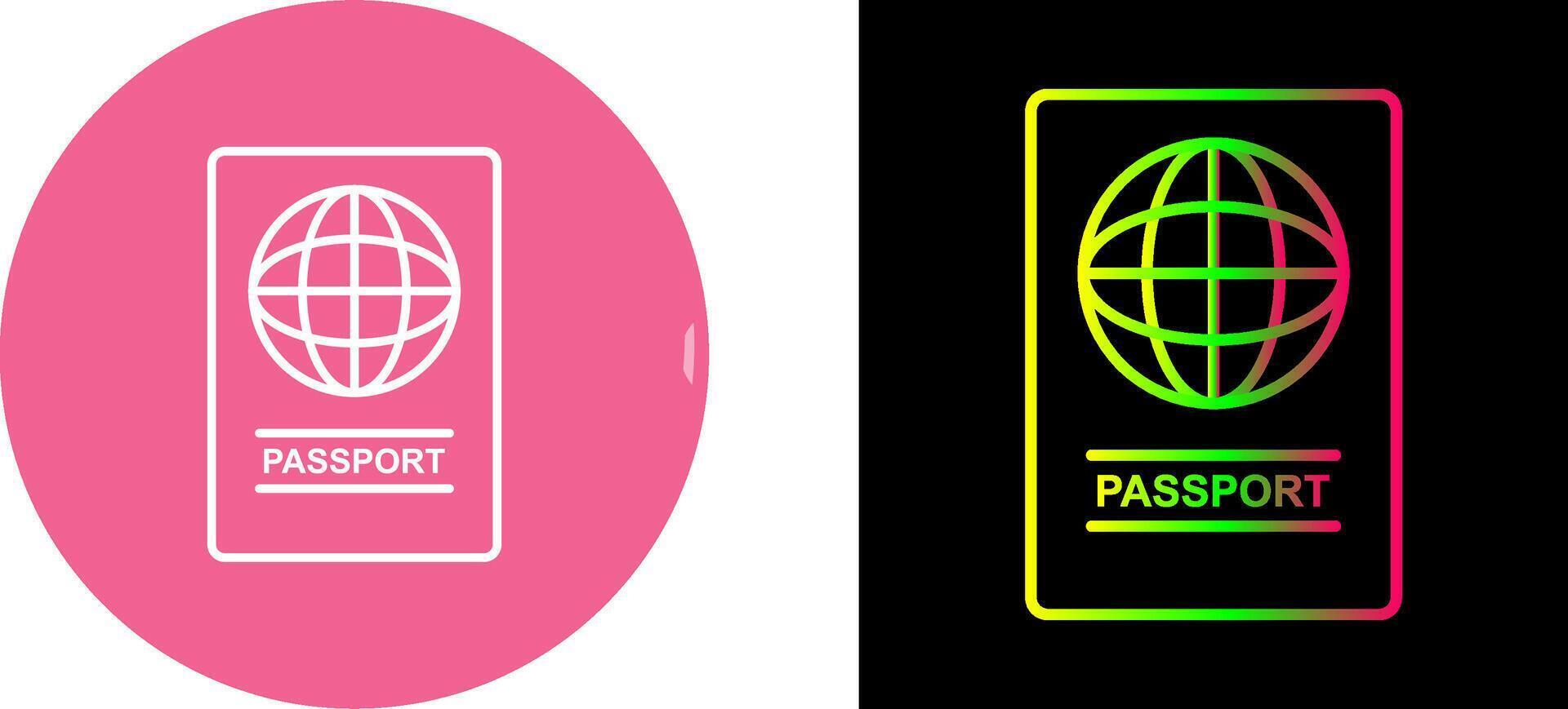Passport Icon Design vector