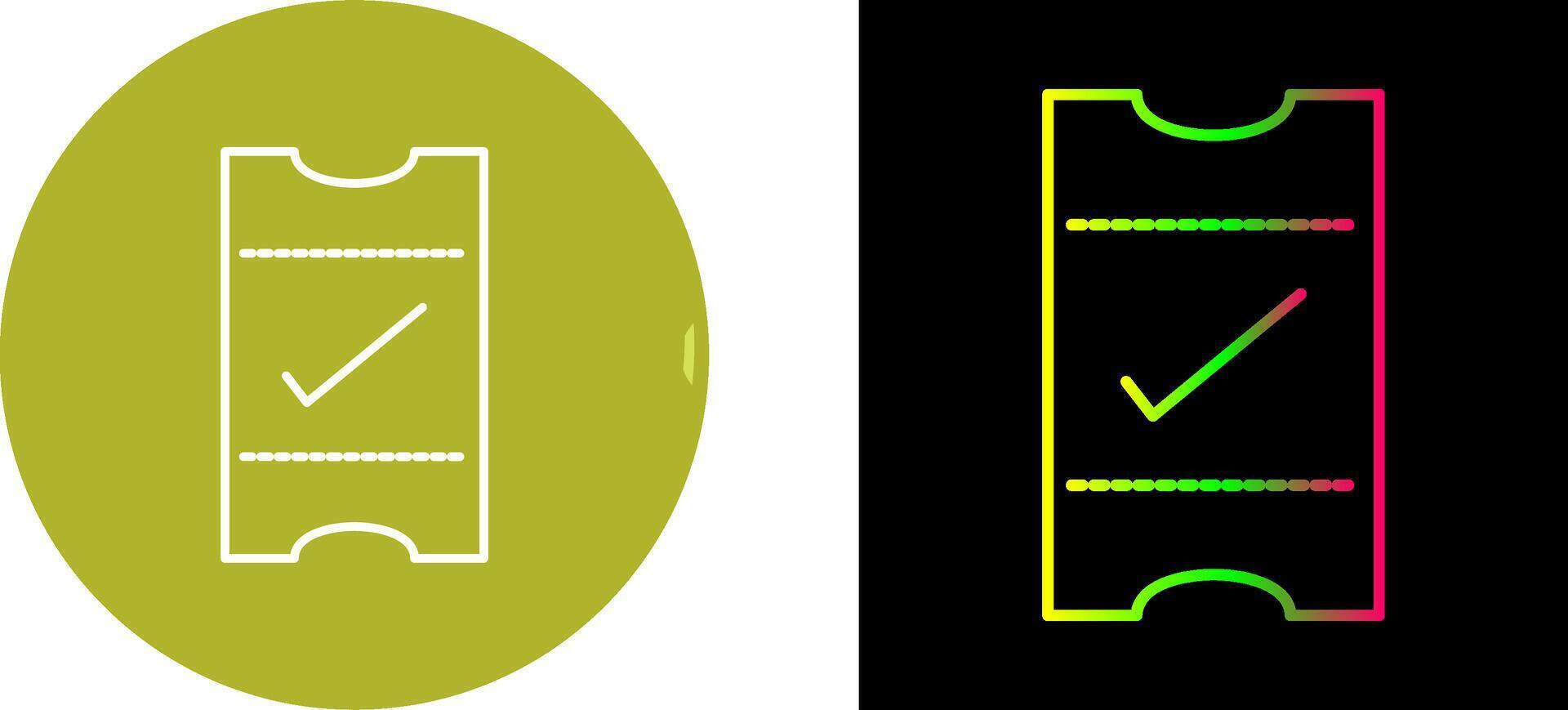 Passes Icon Design vector