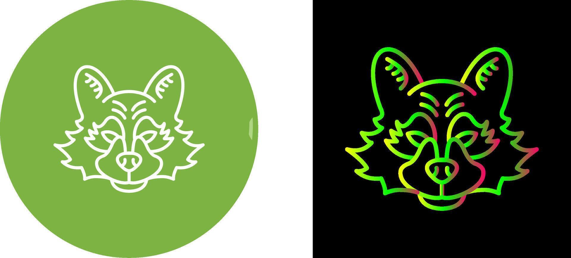 Raccoon Icon Design vector
