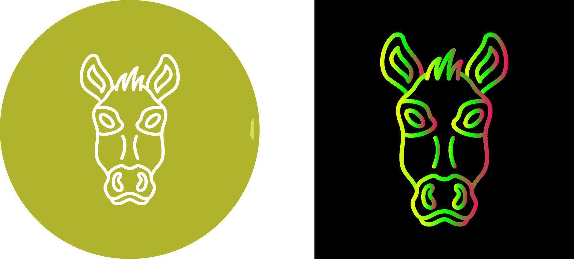 Donkey Icon Design vector
