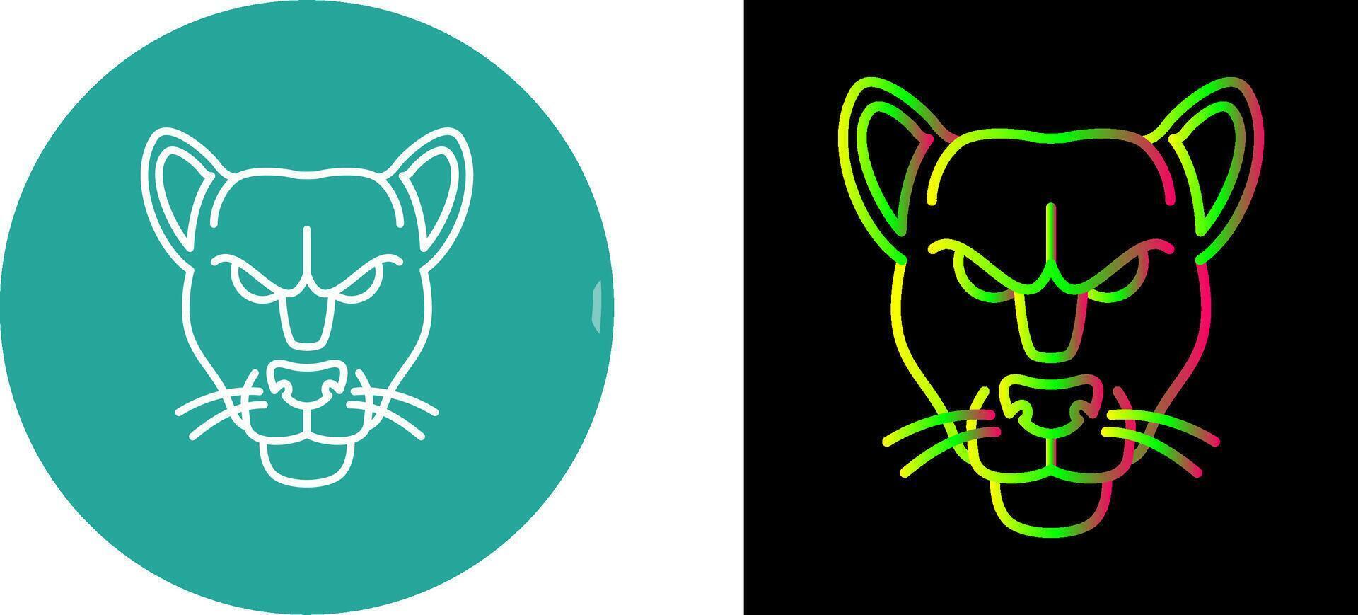 Black Panther Icon Design vector