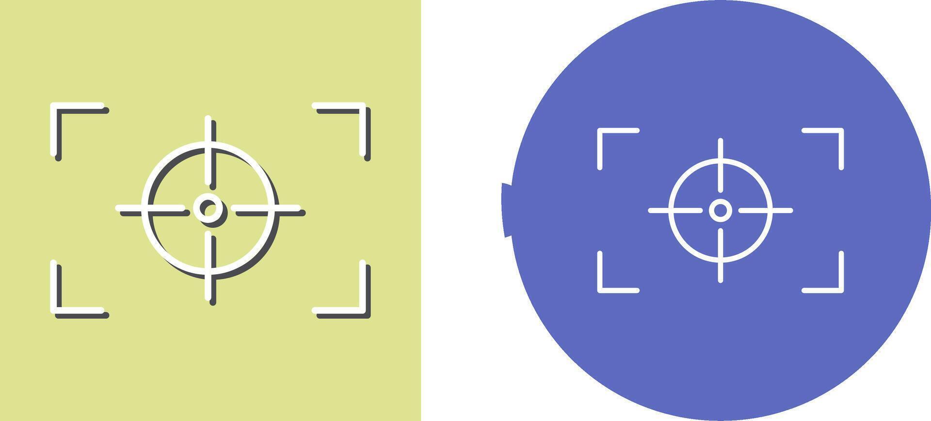 Unique Focus Horizontal Icon Design vector