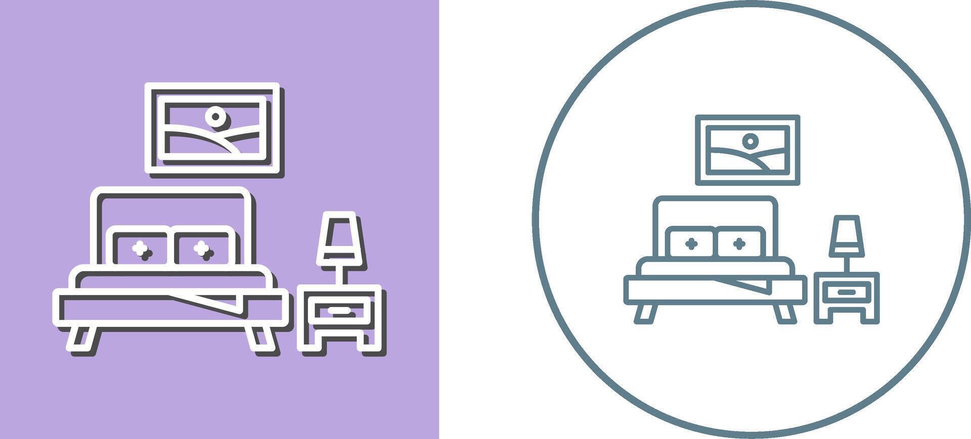 Bedroom Icon Design vector