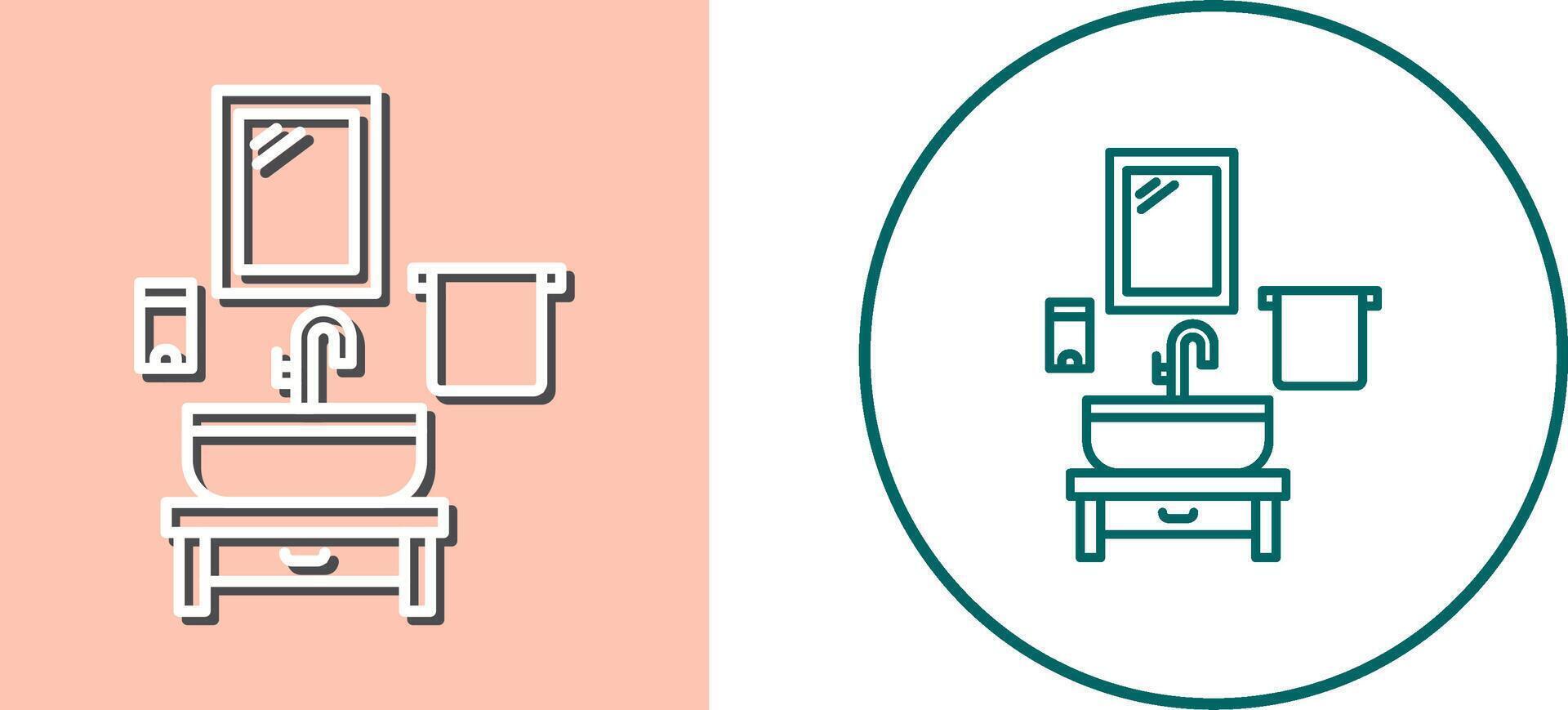 Washbasin Icon Design vector