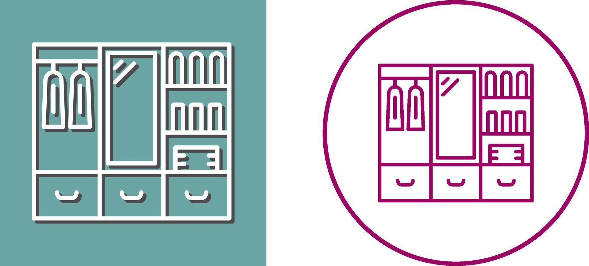 Wardrobe Icon Design vector