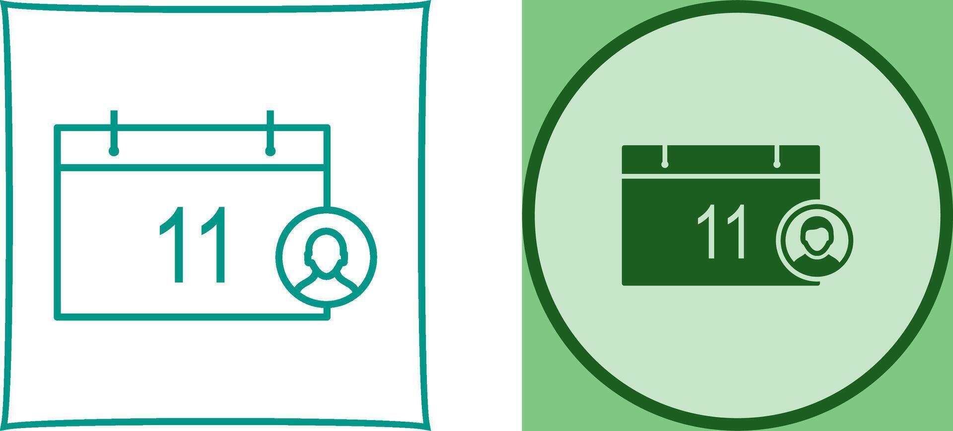 Unique Event Management Icon Design vector
