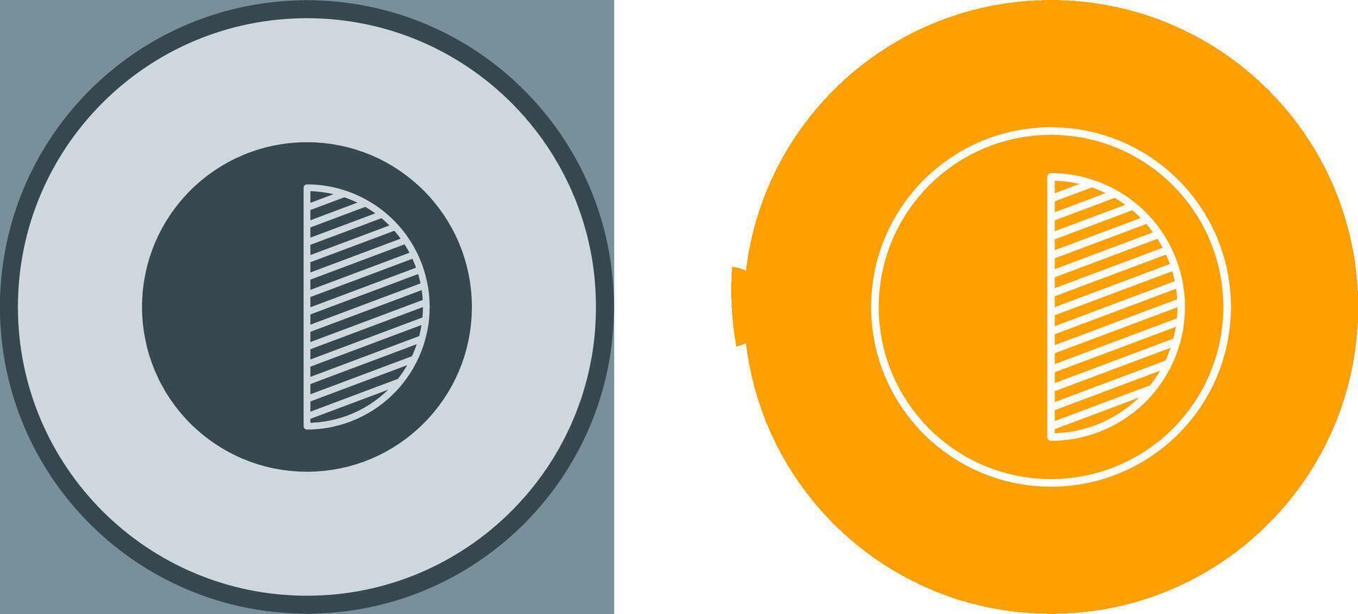 Unique Contrast Icon Design vector