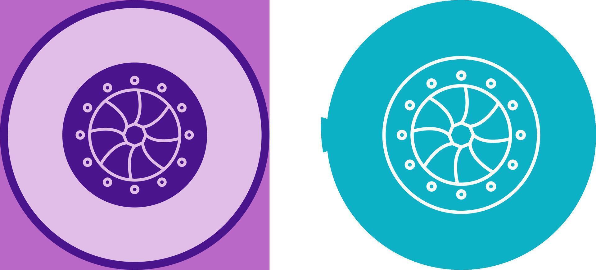 Unique Optical Diaphram Icon Design vector