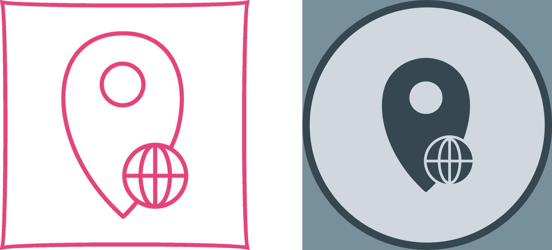 Global Locations Icon Design vector