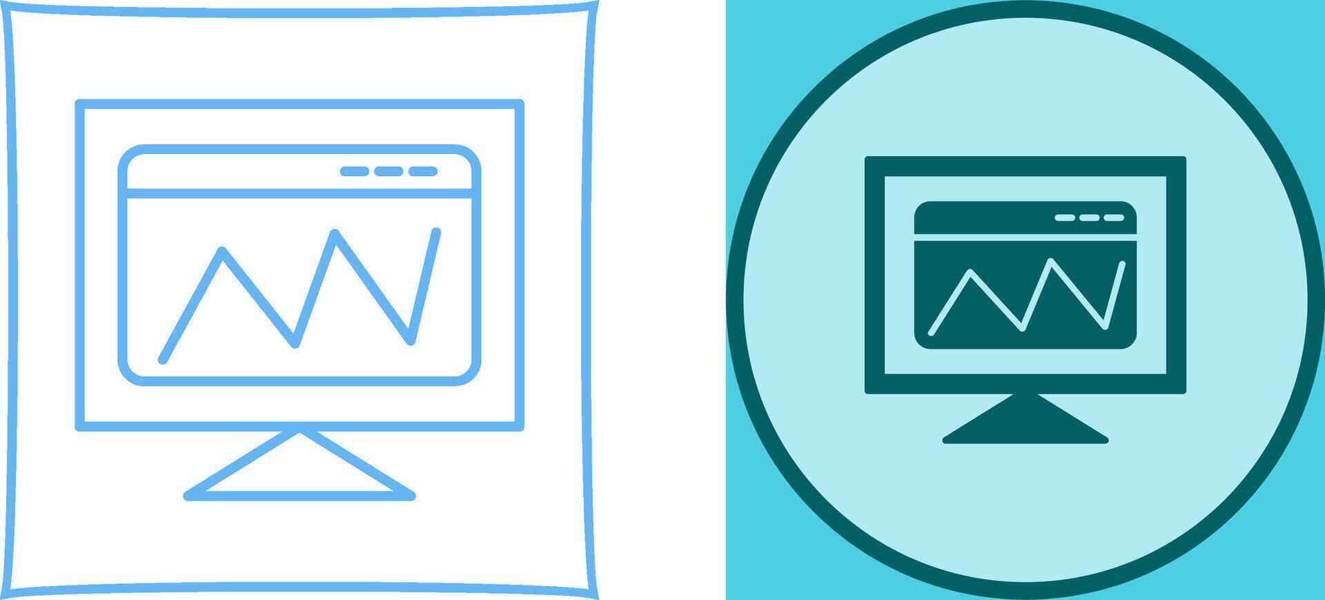 Web Analysis Icon Design vector