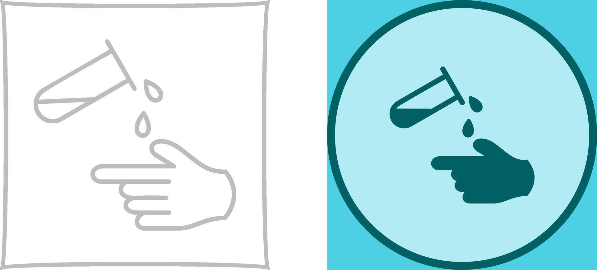 Corrosive Hazard Icon Design vector