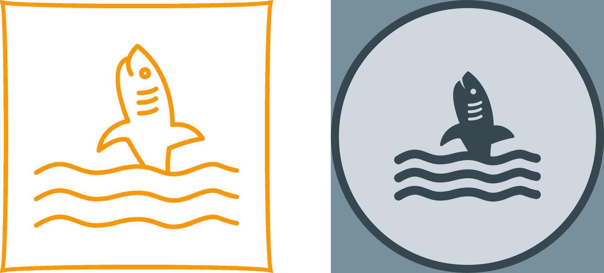 Dangerous Shark Icon Design vector