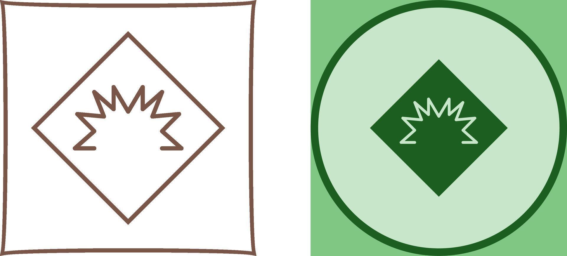 Danger of Welding Flash Icon Design vector