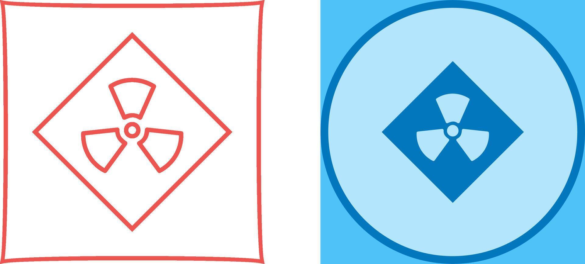 Radiation Icon Design vector