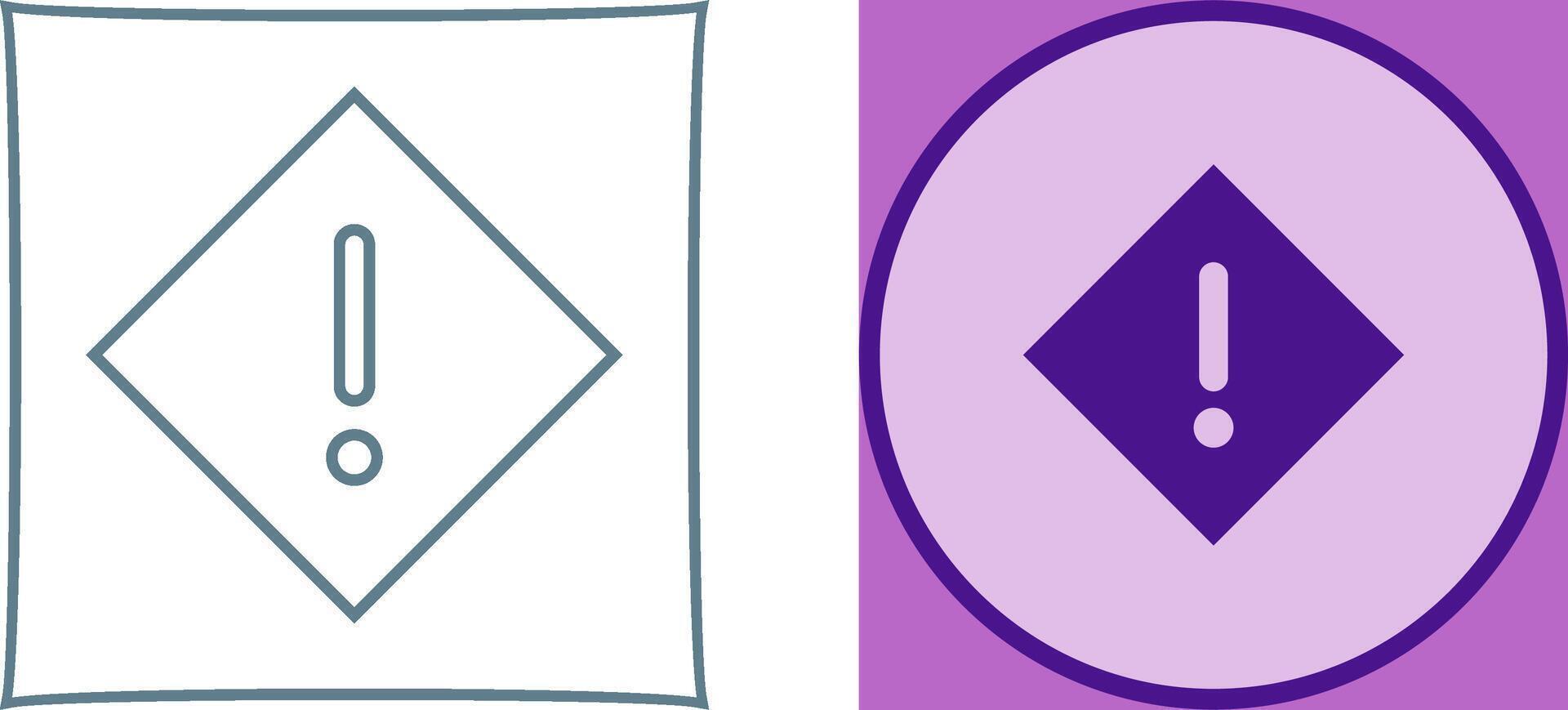 Warning Icon Design vector