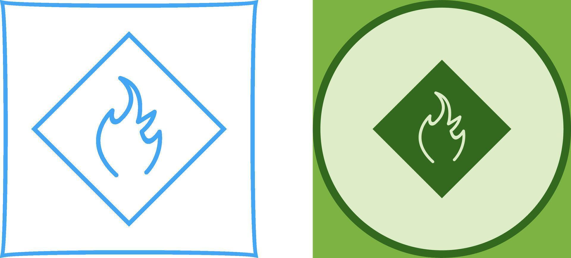 Danger of Flame Icon Design vector