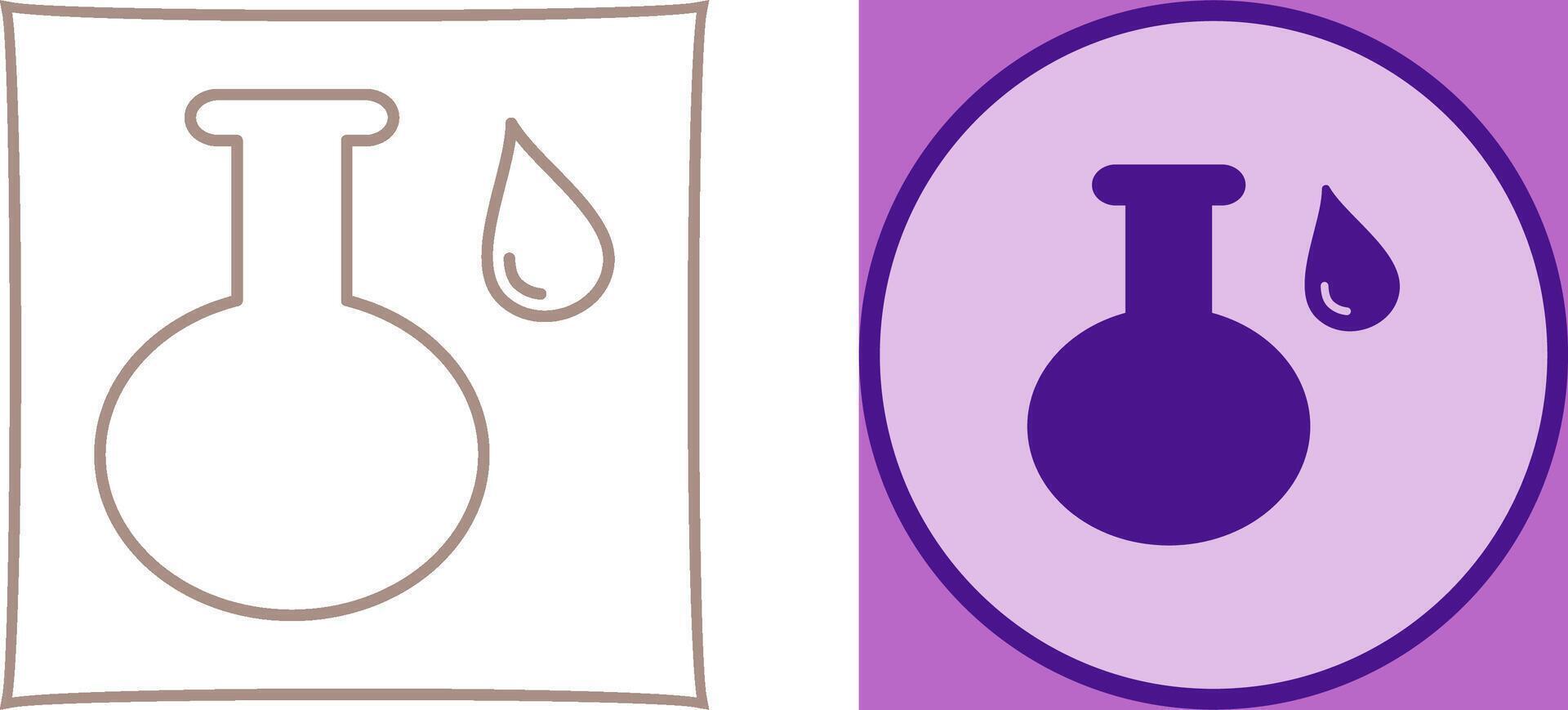 Acidic Liquid Icon Design vector