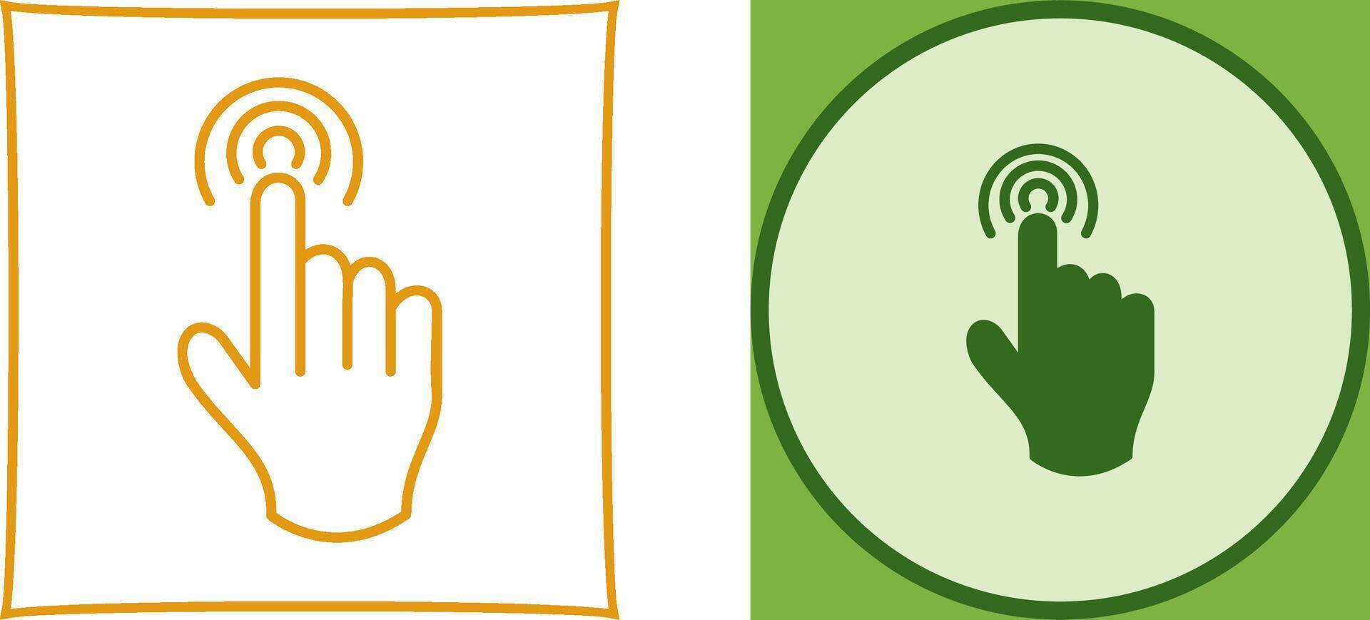 Danger of Hand Press Icon Design vector
