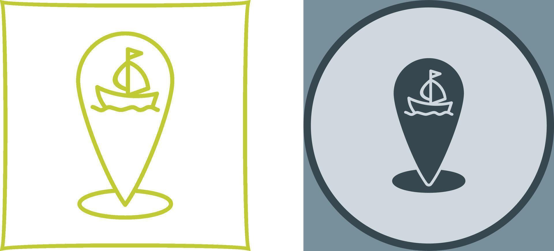 Shipping Location Icon Design vector