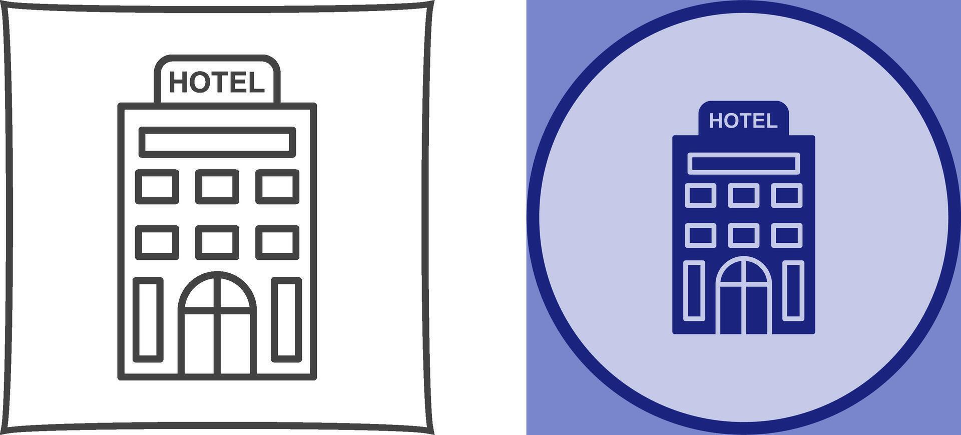 Hotel Icon Design vector