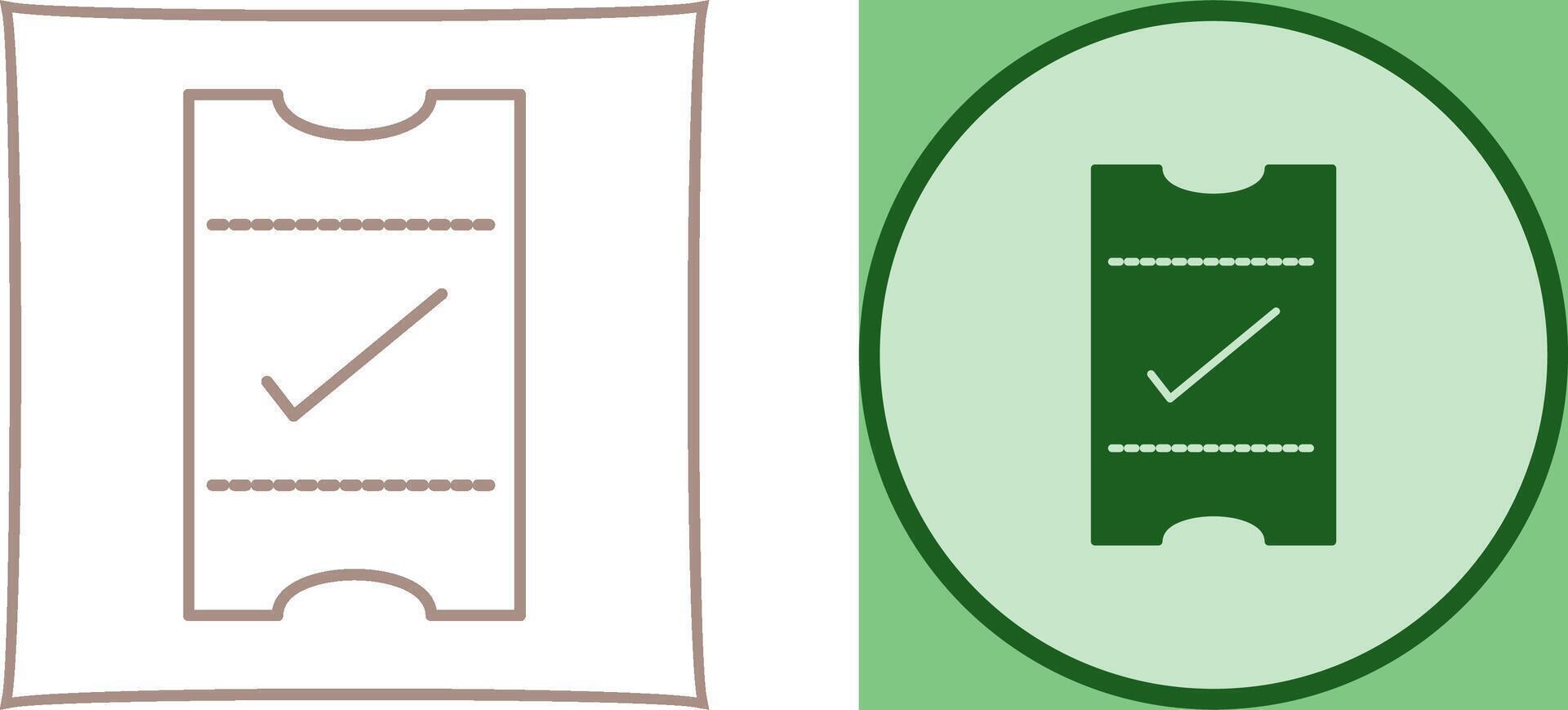 Passes Icon Design vector