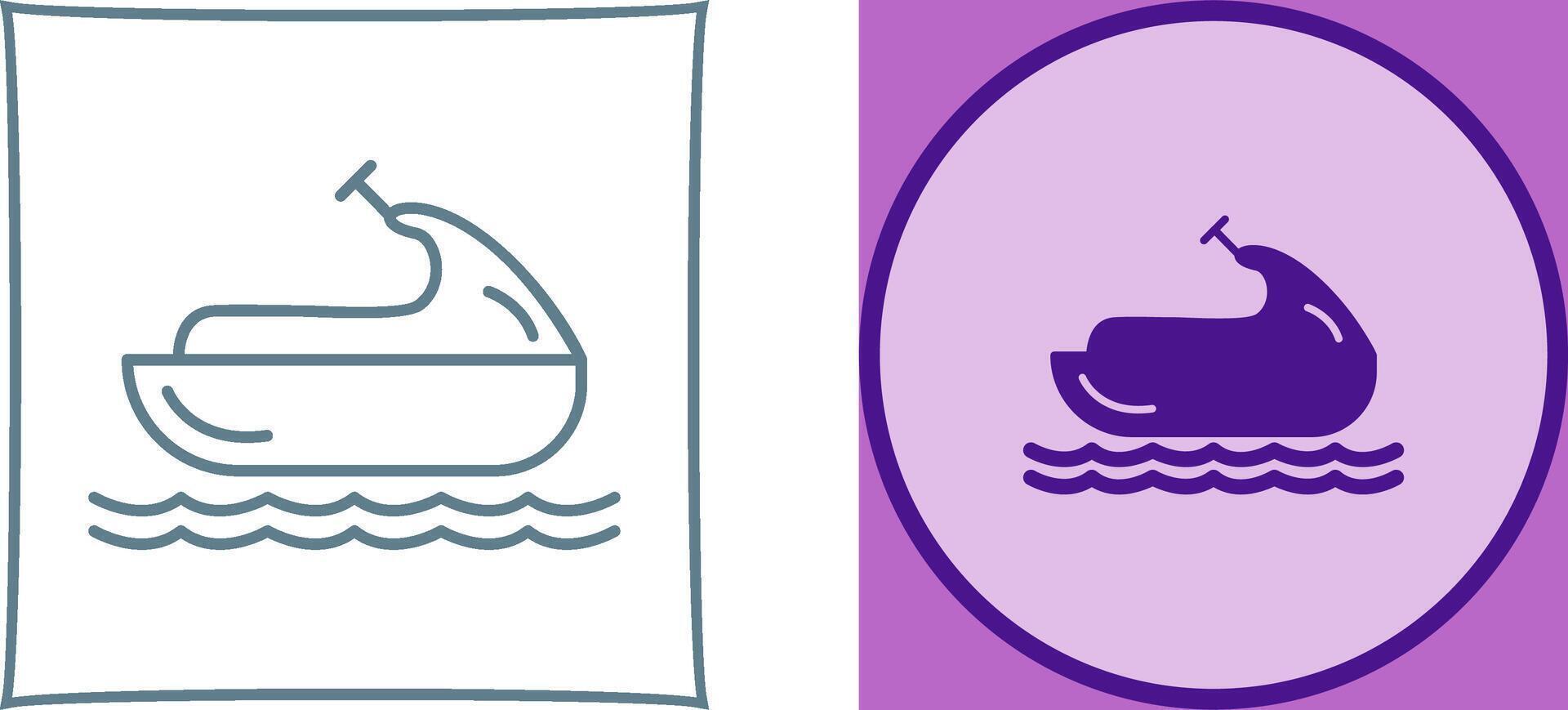 Jet Ski Icon Design vector
