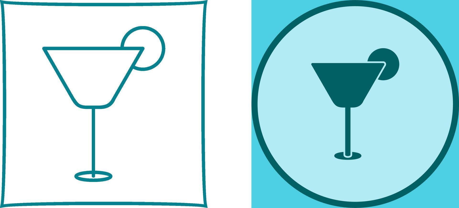 Cocktail Drink Icon Design vector