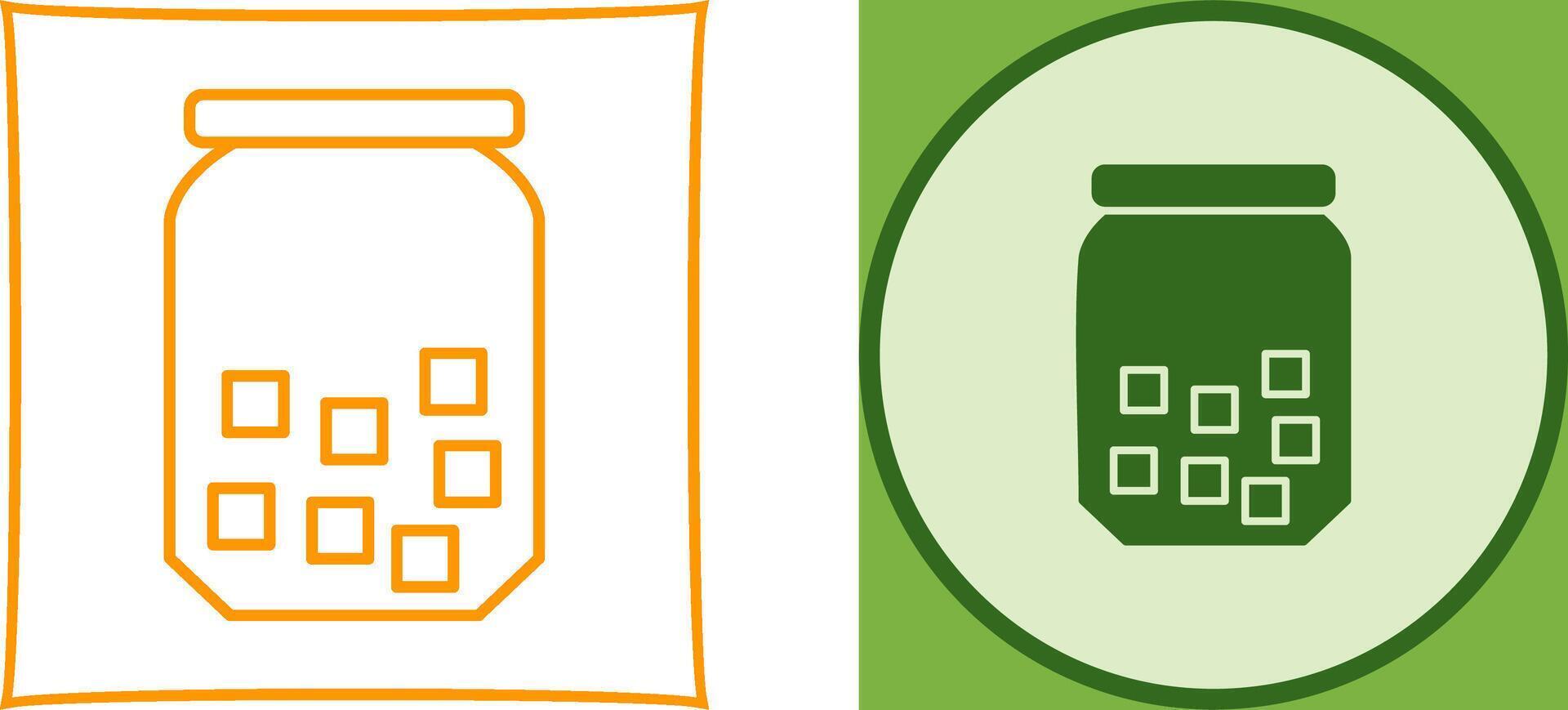 Sugar Bottle Icon Design vector
