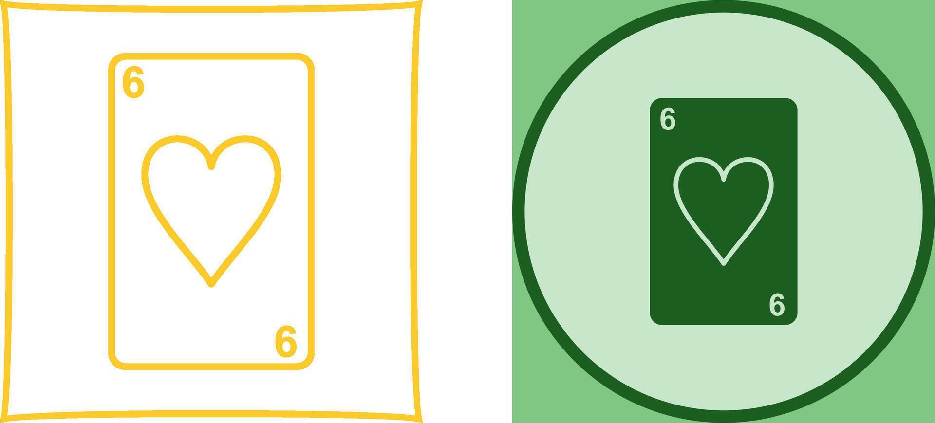 Hearts Card Icon Design vector