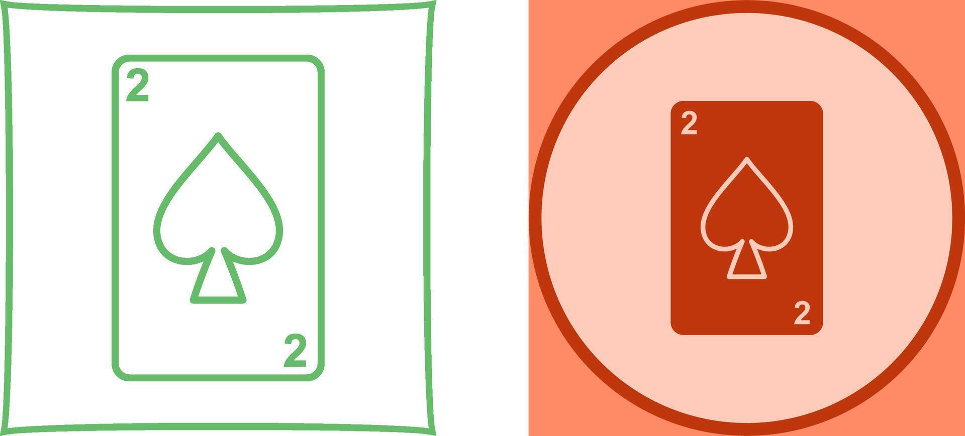 Spades Card Icon Design vector