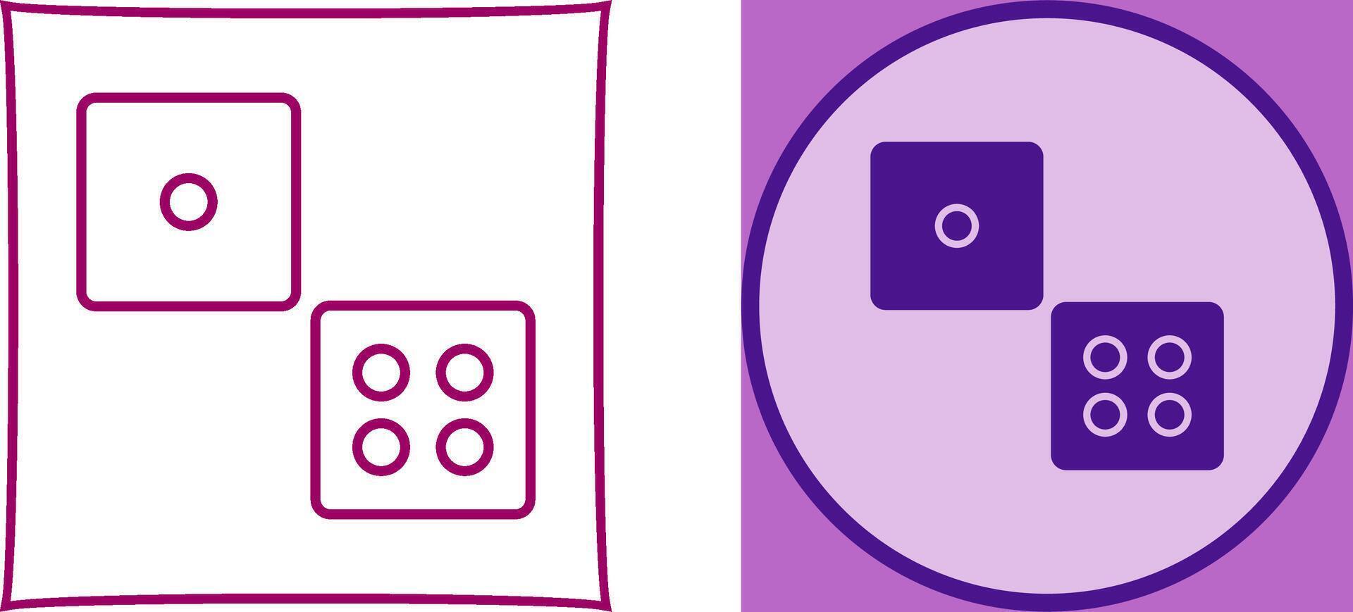 Dice Icon Design vector