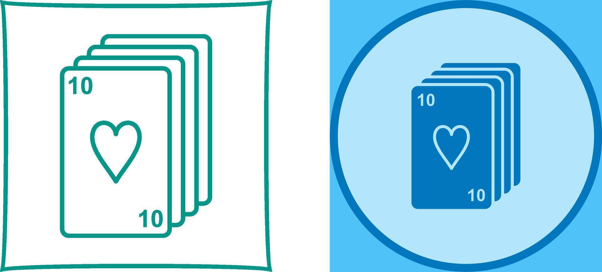 Deck of Cards Icon Design vector