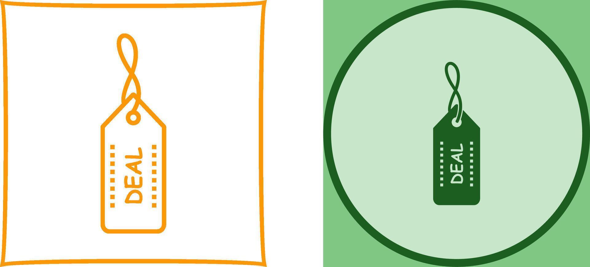 Unique Online Deals Icon Design vector