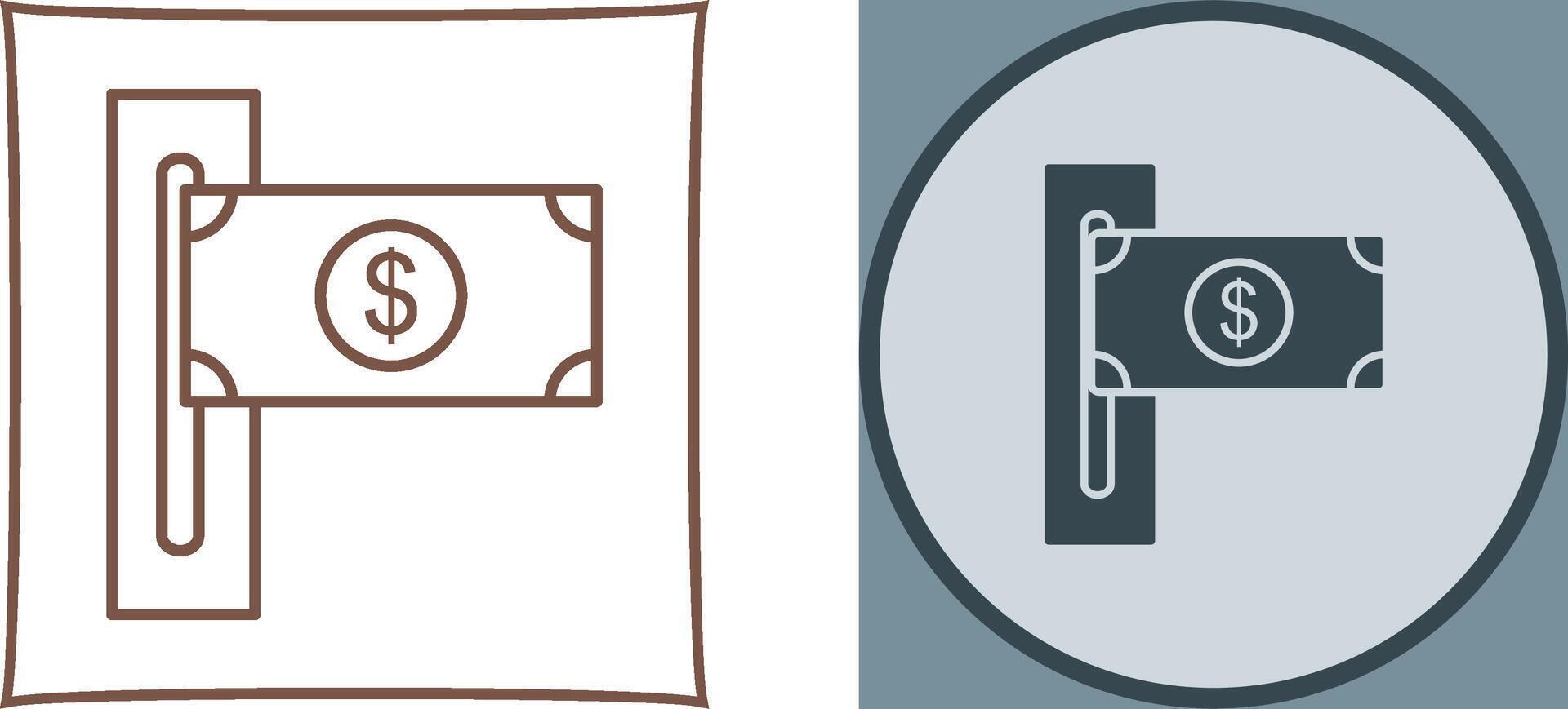 Slot of Bills Icon Design vector