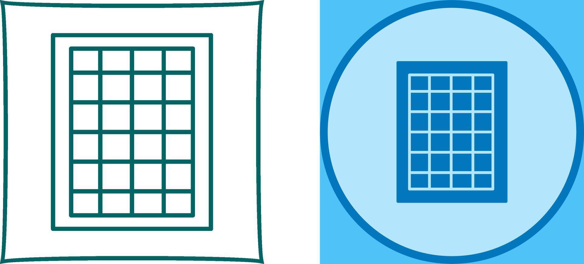 Table of Rates Icon Design vector