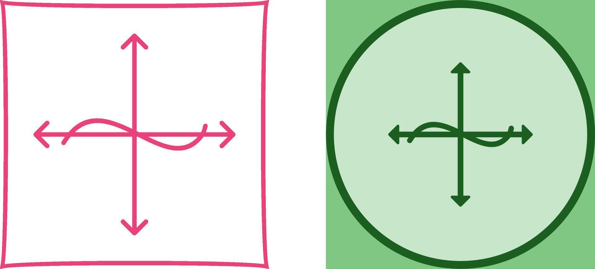 Unique Graph Icon Design vector