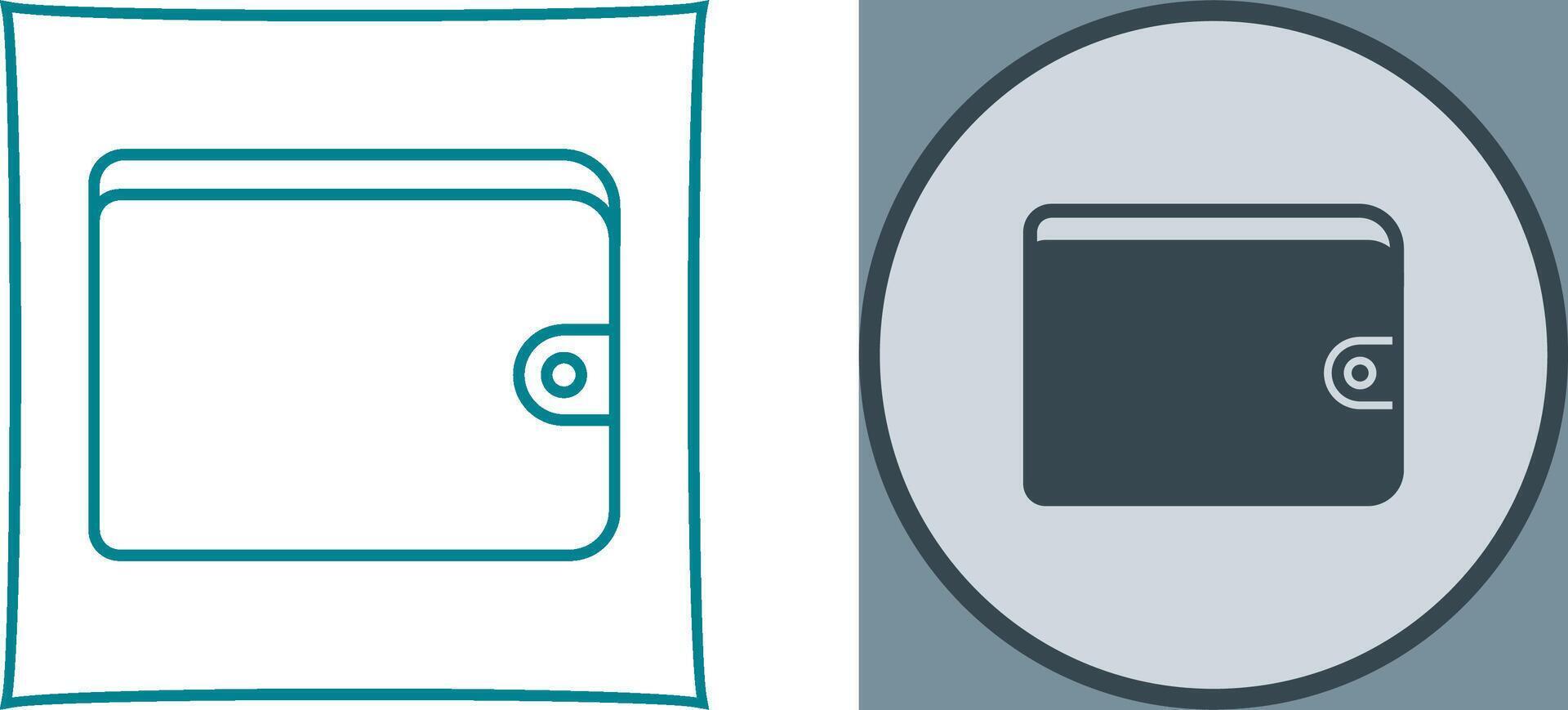 Unique Wallet Icon Design vector