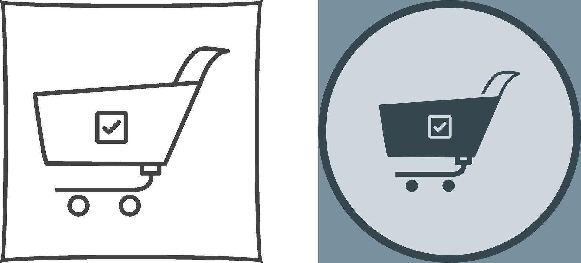 Unique Confirm Order Icon Design vector